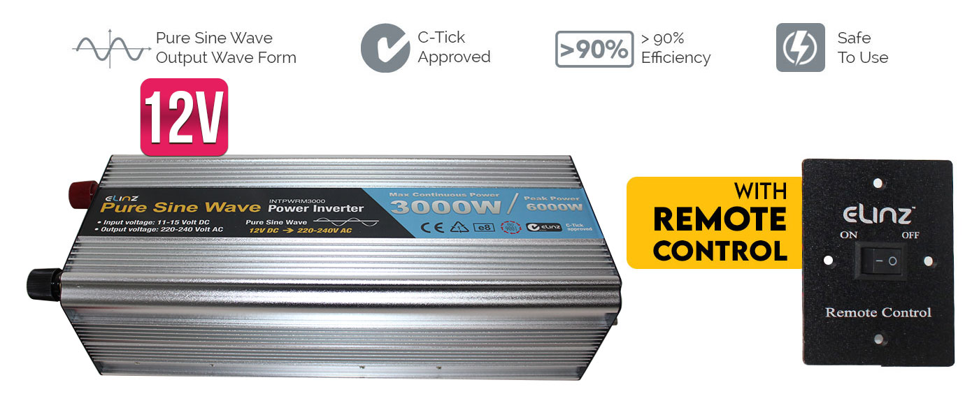3000W Pure Sine Wave Power Inverter