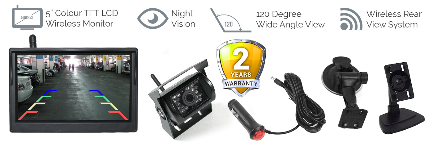 5 inch Wireless Monitor Reversing Camera Kit