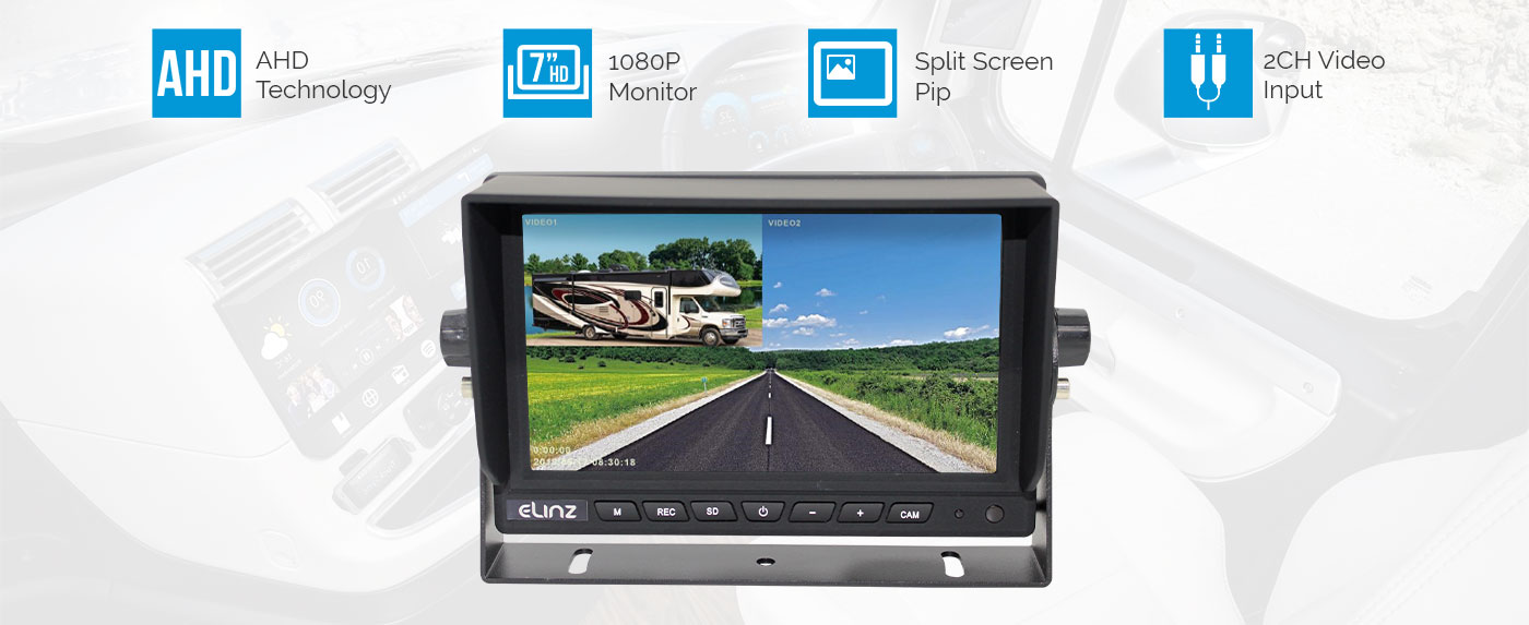 7 inches 1080P AHD Splitscreen Monitor
