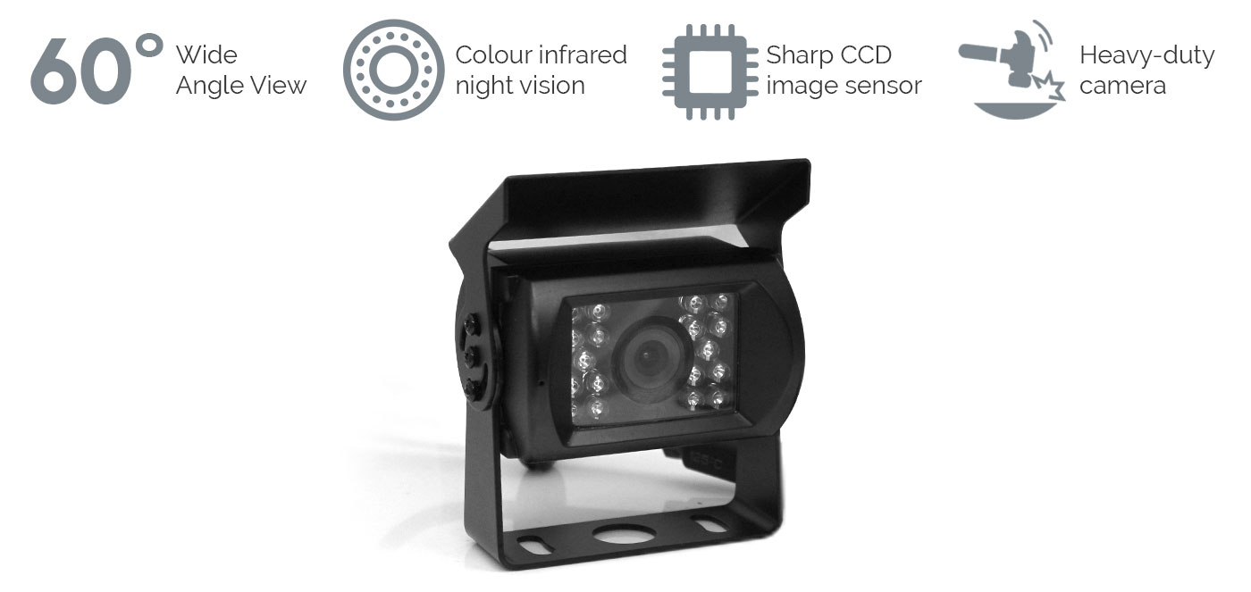 60 Degree CCD IR Colour Reversing Camera