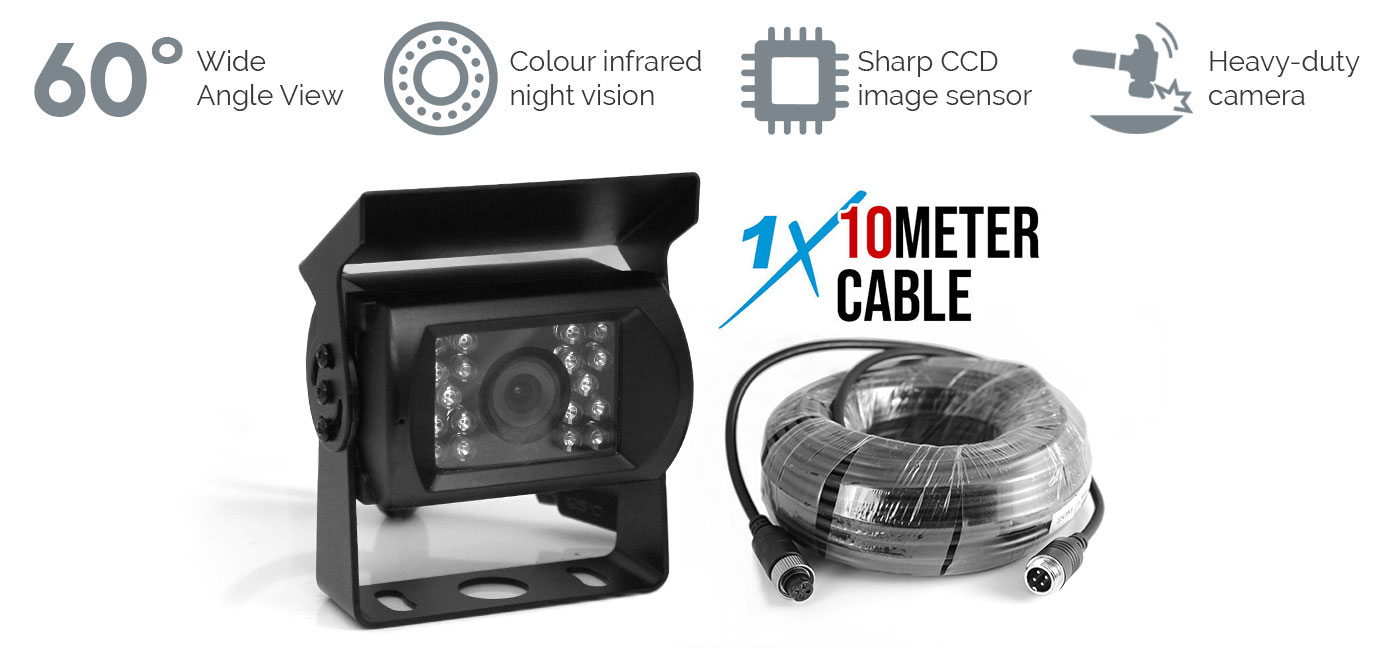 60 Degree CCD IR Colour Reversing Camera