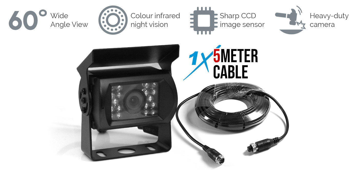 60 Degree CCD IR Colour Reversing Camera