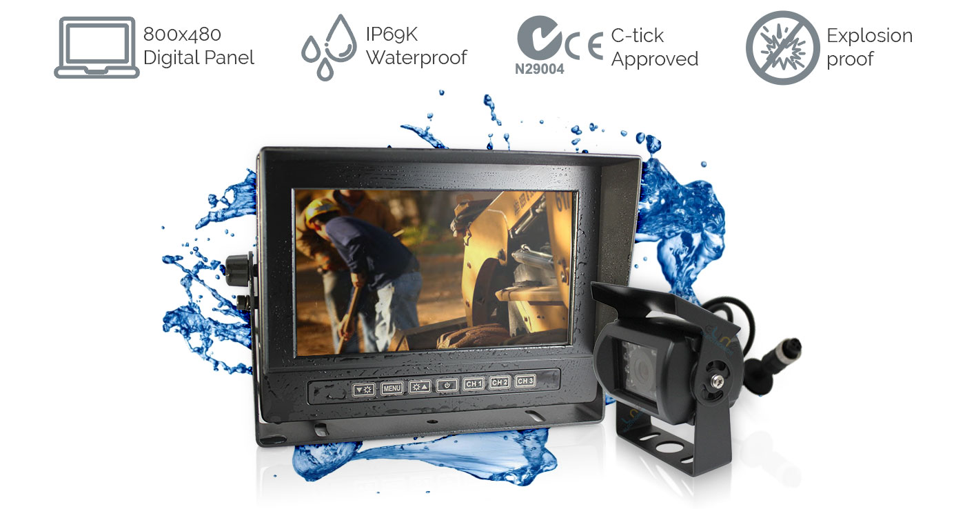 Waterproof 7 inch LCD Monitor