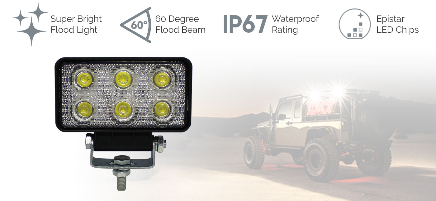 18W LED Work Light Flood Lamp