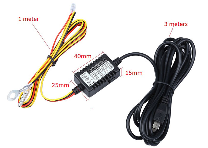 Hardwire Kit Dimensions