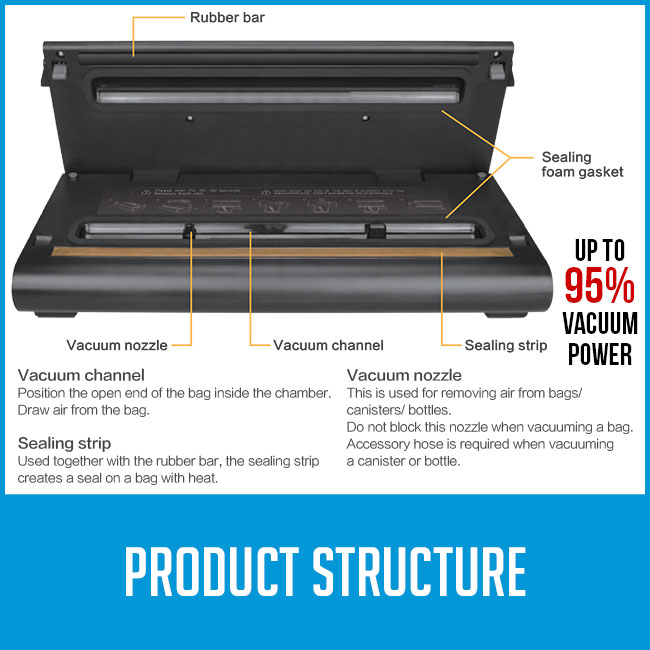 food vacuum sealer parts