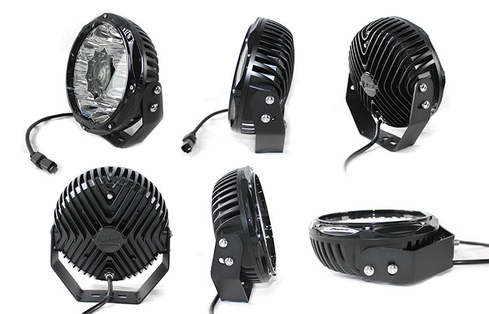 Cosmoblaze 8.5" Laser Driving Lights Osram LED Pair Round Spot