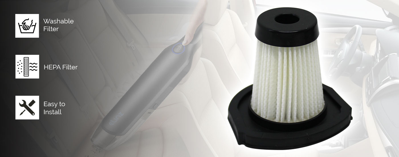 Washable HEPA Filter for Car Vacuum Cleaner