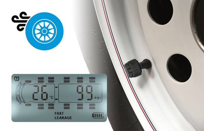 Quick Tyre Air Leakage Alert Tire Pressure Monitoring System