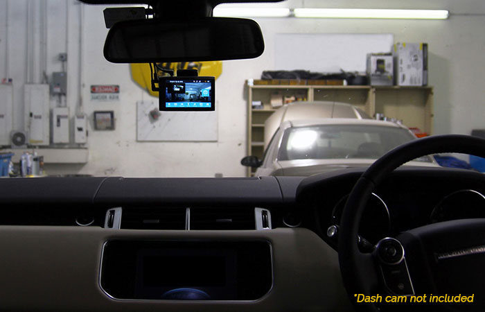 Dash Cam Recording with hardwire power adapter