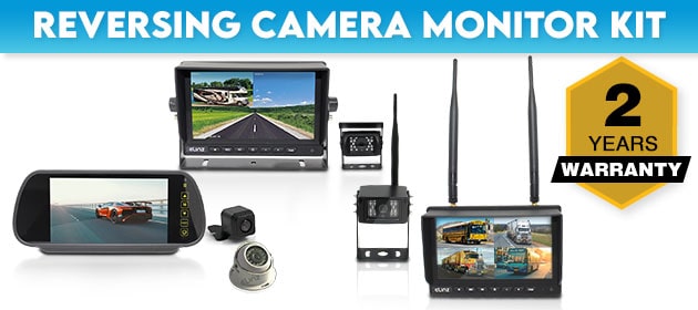 reverse cameras and monitor kits