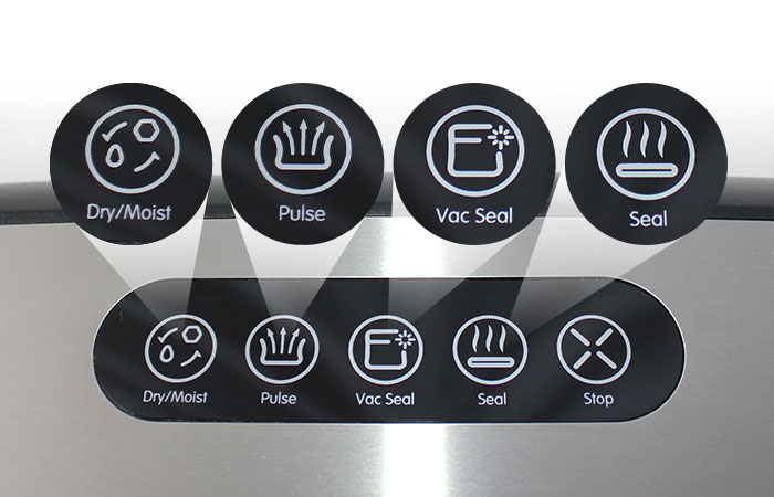 Food Sealer Smart Sealing Modes