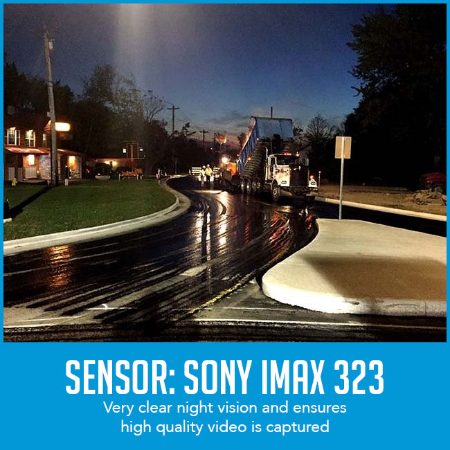 clear image capture at night from reversing camera