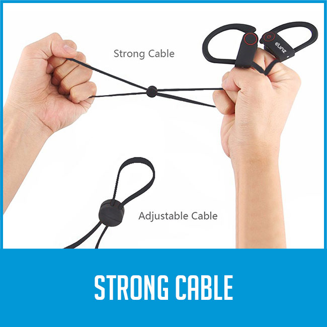 adjustable cable for bluetooth earphones