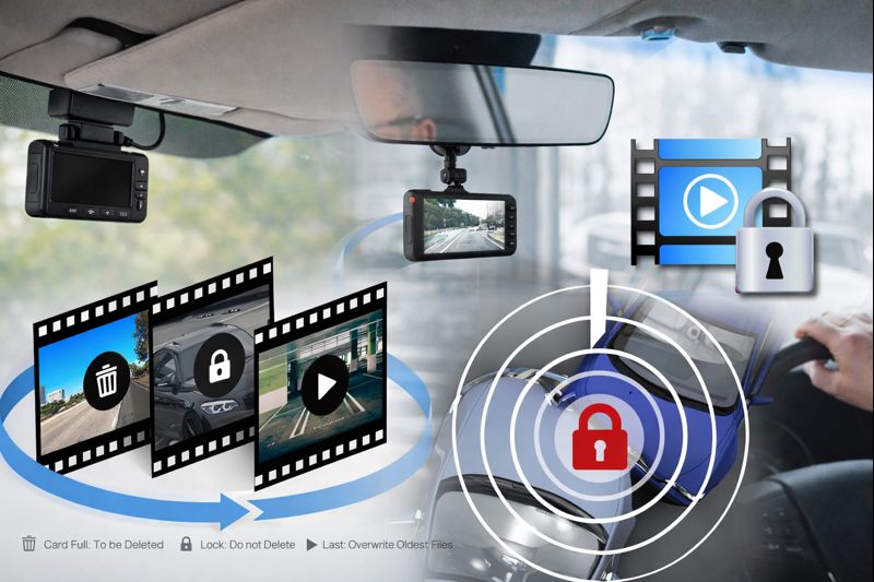 features of a supercapacitor powered dash cam