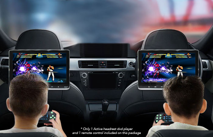 32-Bits Game Active Headrest DVD Player