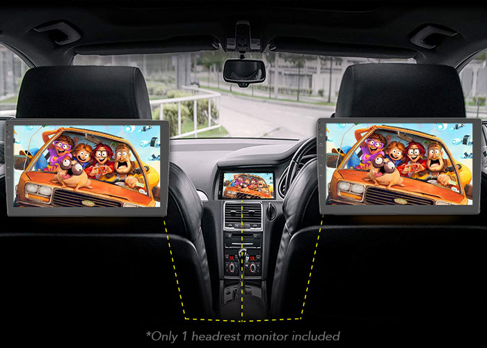 Active Touch Screen Headrest Video Sharing