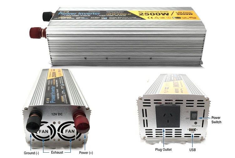 label pure sine wave inverters