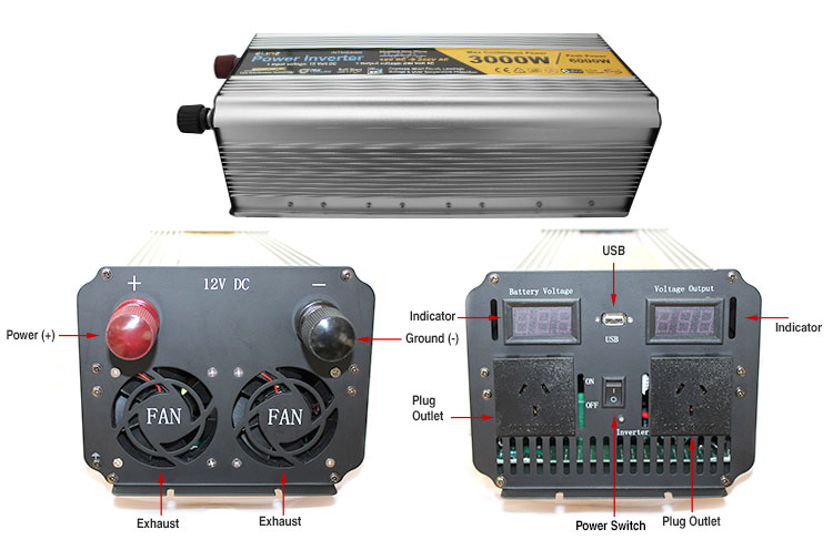 label modified sine wave inverters