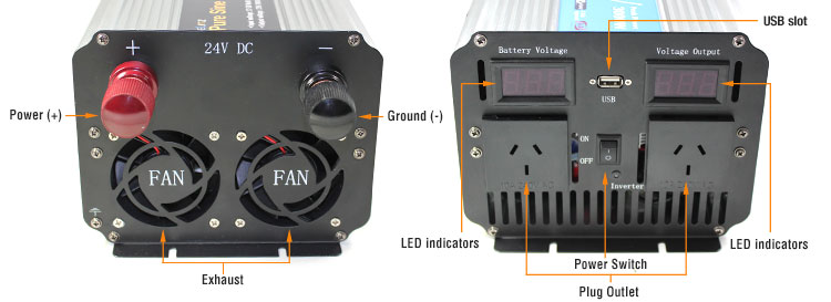 sine wave inverter label