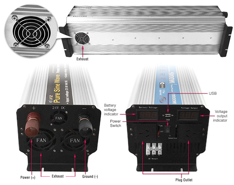 label 12v inverters 3000w