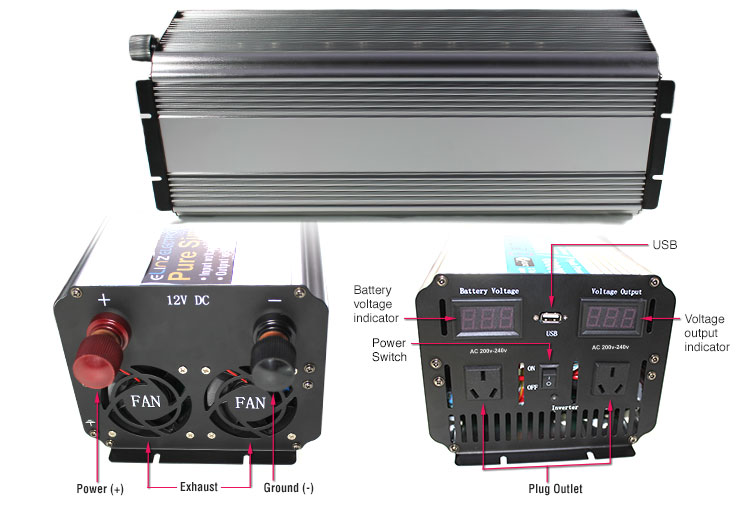 label 12v inverters 3000w