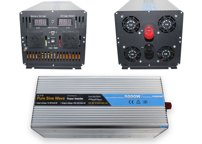 5000W Pure Sine Wave Inverter 12V with Remote Dimensions