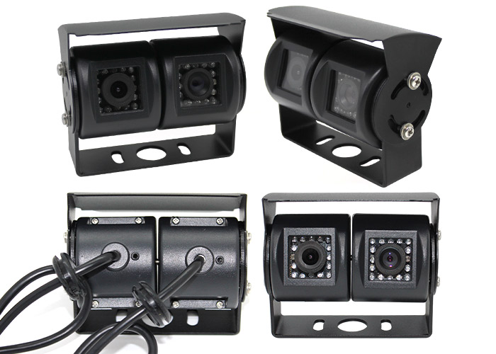 Dual Twin Joint Bracket 2x 4PIN Reverse Camera Views