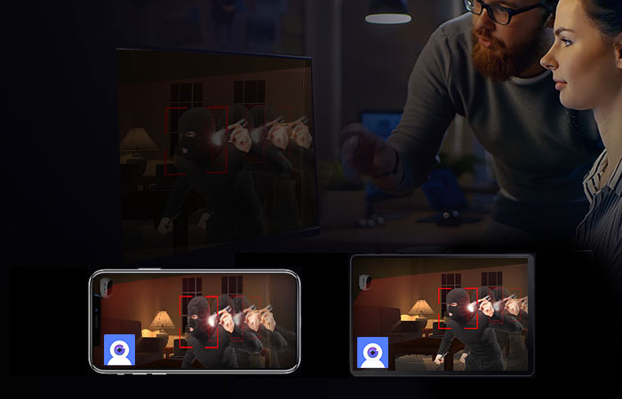 Multi-user View CCTV camera Mycam app