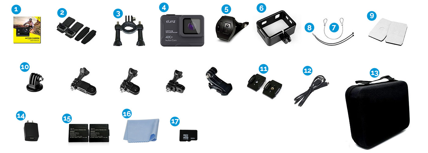 Action camera and accessories