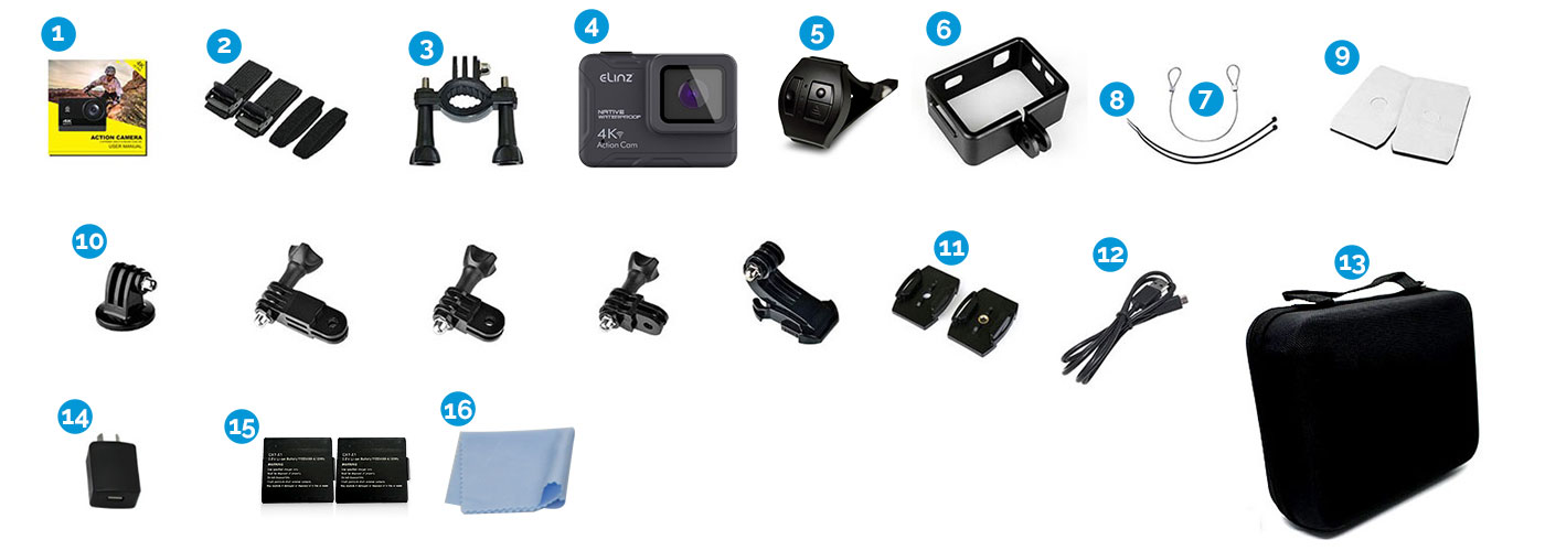 Action camera and accessories