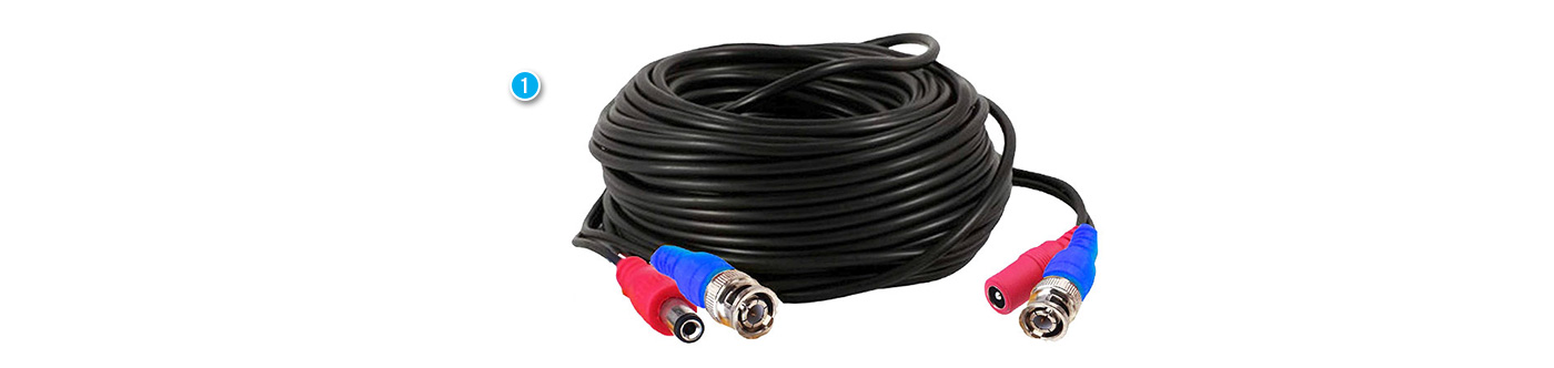 Power cord BNC cable