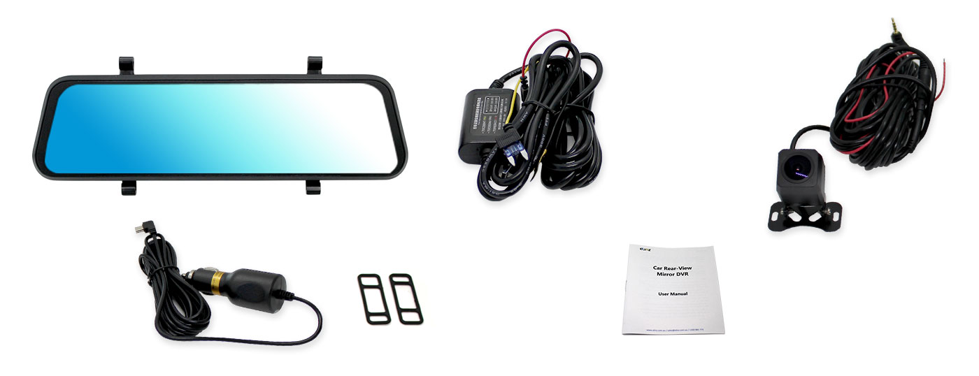 10 inches Rearview Mirror Dash Cam Reversing Camera