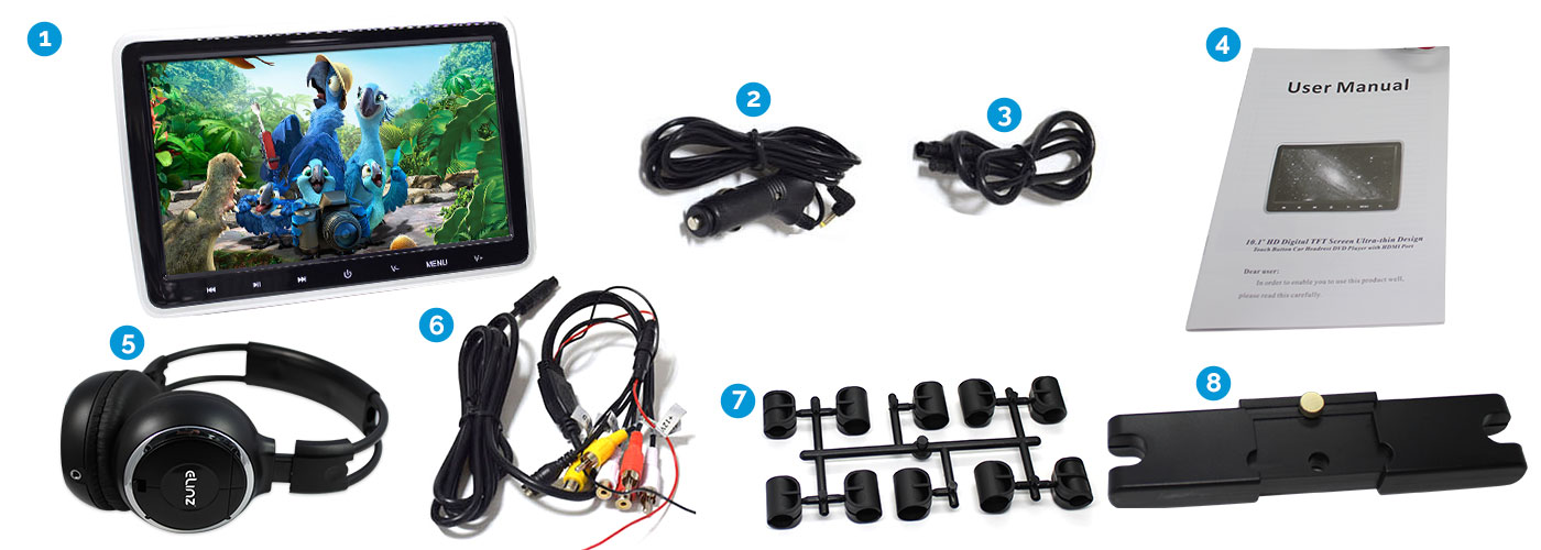 Driving lights with brackets