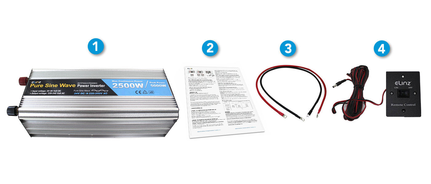 5000W Pure Sine Wave Inverter with Remote