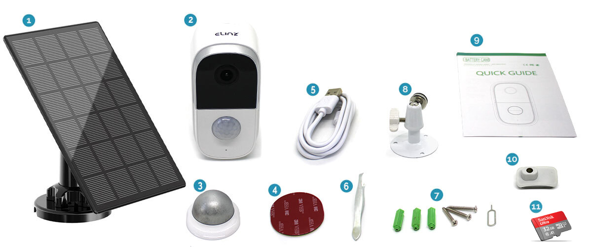 Wireless Security IP Camera ,and installations accessories