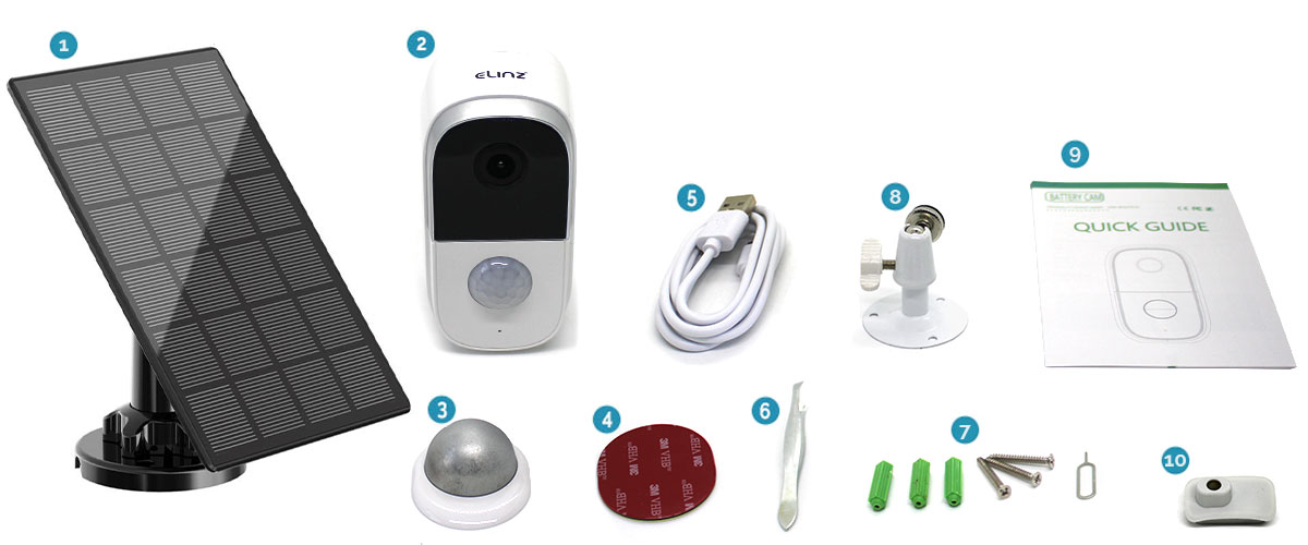 Wireless Security IP Camera ,and installations accessories