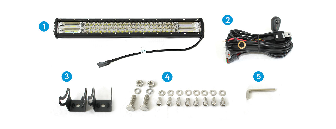 23” LED Light Barand accessories