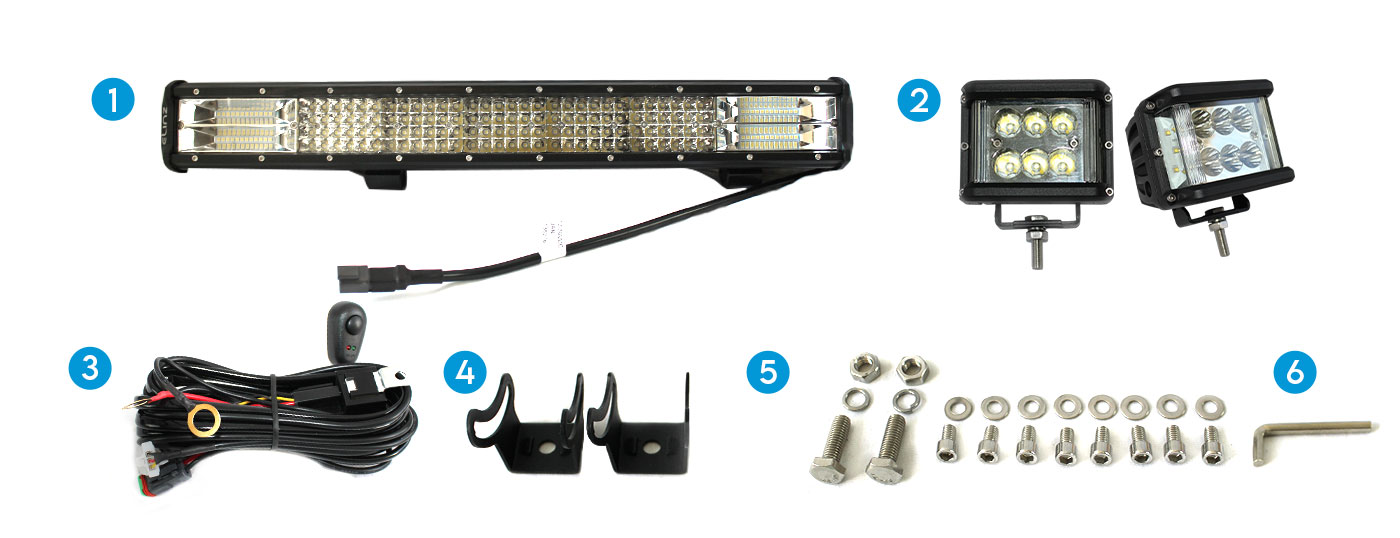 23& LED Light Bar, LED Driving Light and accessories