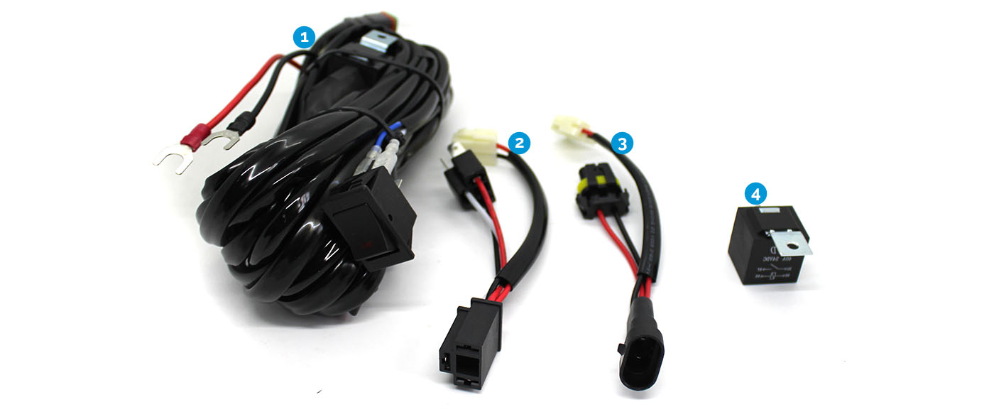 High Beam Plug & Play Deutsch® DT Wiring Harness Kit