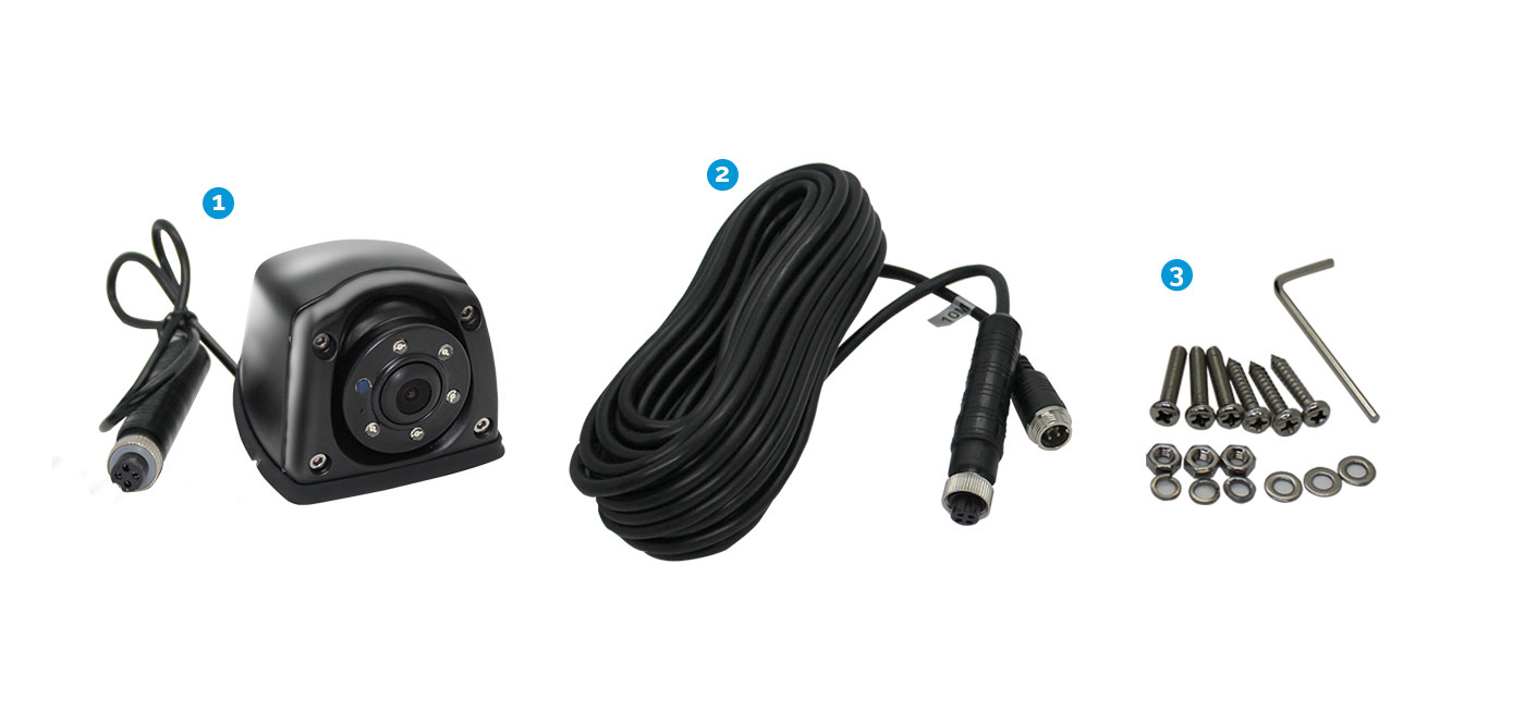 4PIN Side View Reversing Camera, 10M 4PIN Cable