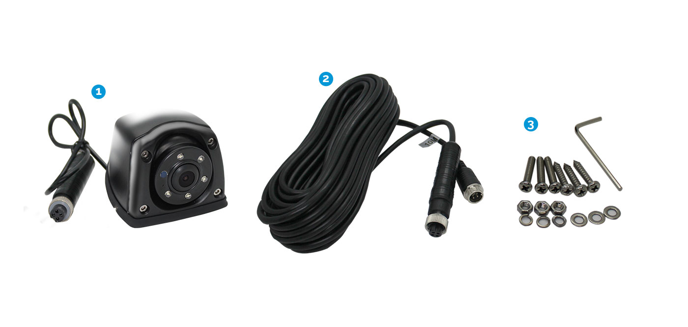 4PIN Side View Reversing Camera, 10M 4PIN Cable