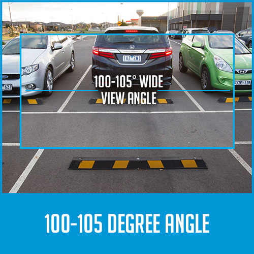 reversing camera 100-105° view graphic