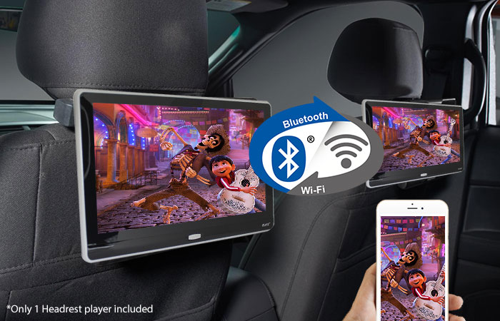 Wireless IR Headphone & Car Charger Car DVD Player