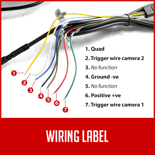 Wiring Labels Camera and Monitor Connection