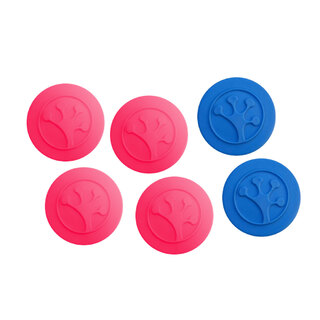 Grip-iT Bulk 6-Pack Thumb Grips 4x Pink & 2x Blue