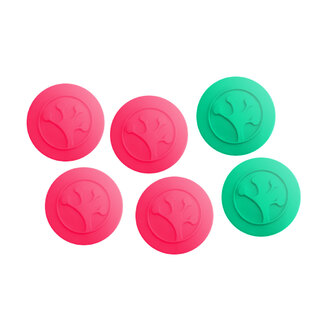 Grip-iT Bulk 6-Pack Thumb Grips 4x Pink & 2x Green