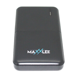 Maxxlee 10000mAh Power Bank Dual USB Output Black