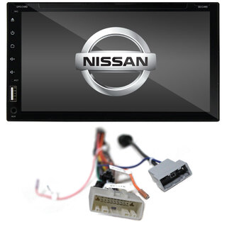 Elinz Nissan 7" In Dash Car DVD Player 2 DIN Android 10 GPS WiFi Reversing Camera T2 