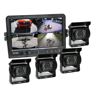 Elinz 7" DVR Monitor 4CH Realtime with 4 Camera Package